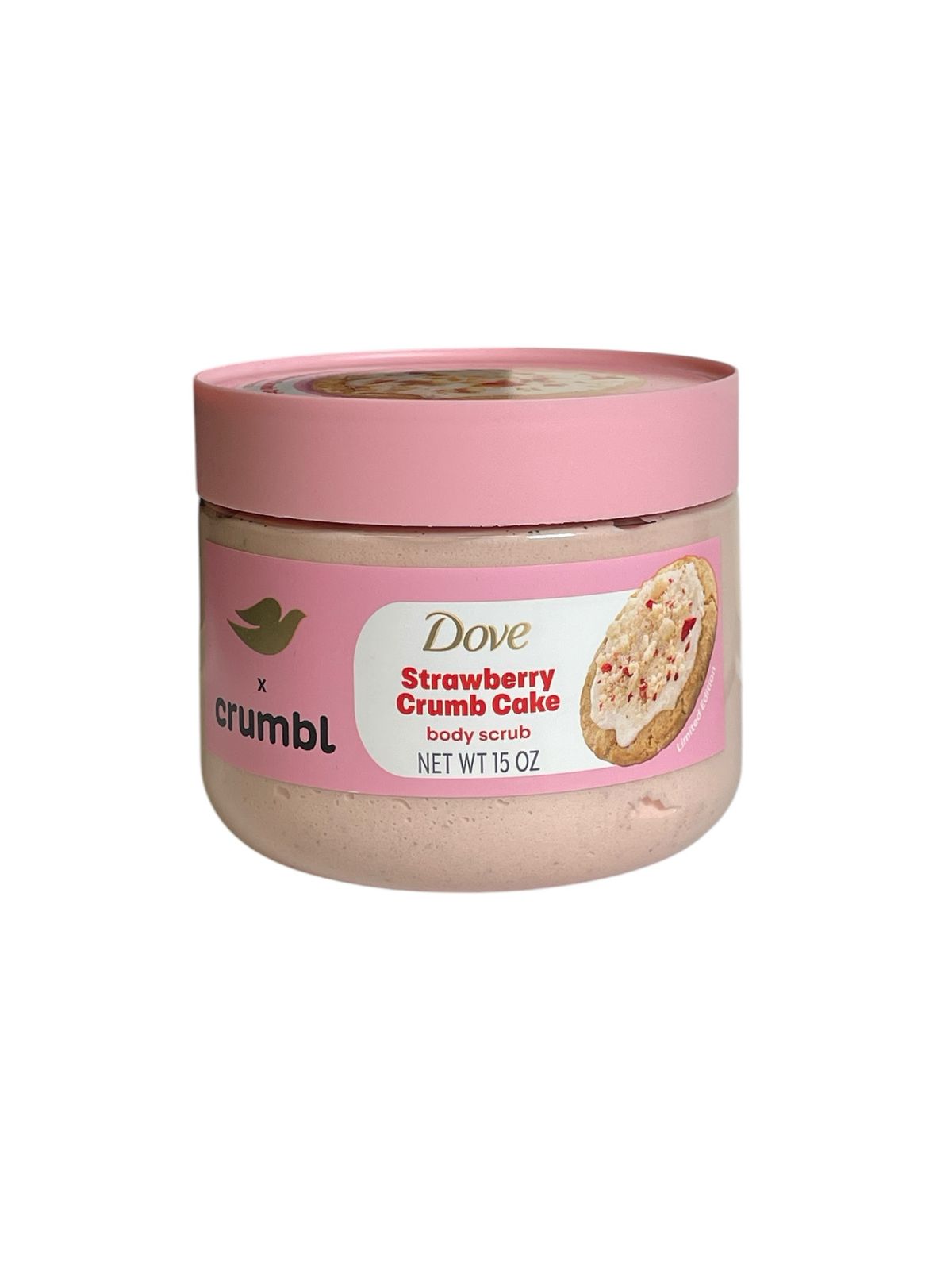 Exfoliante Corporal Dove x Crumbl - Strawberry Crumb Cake